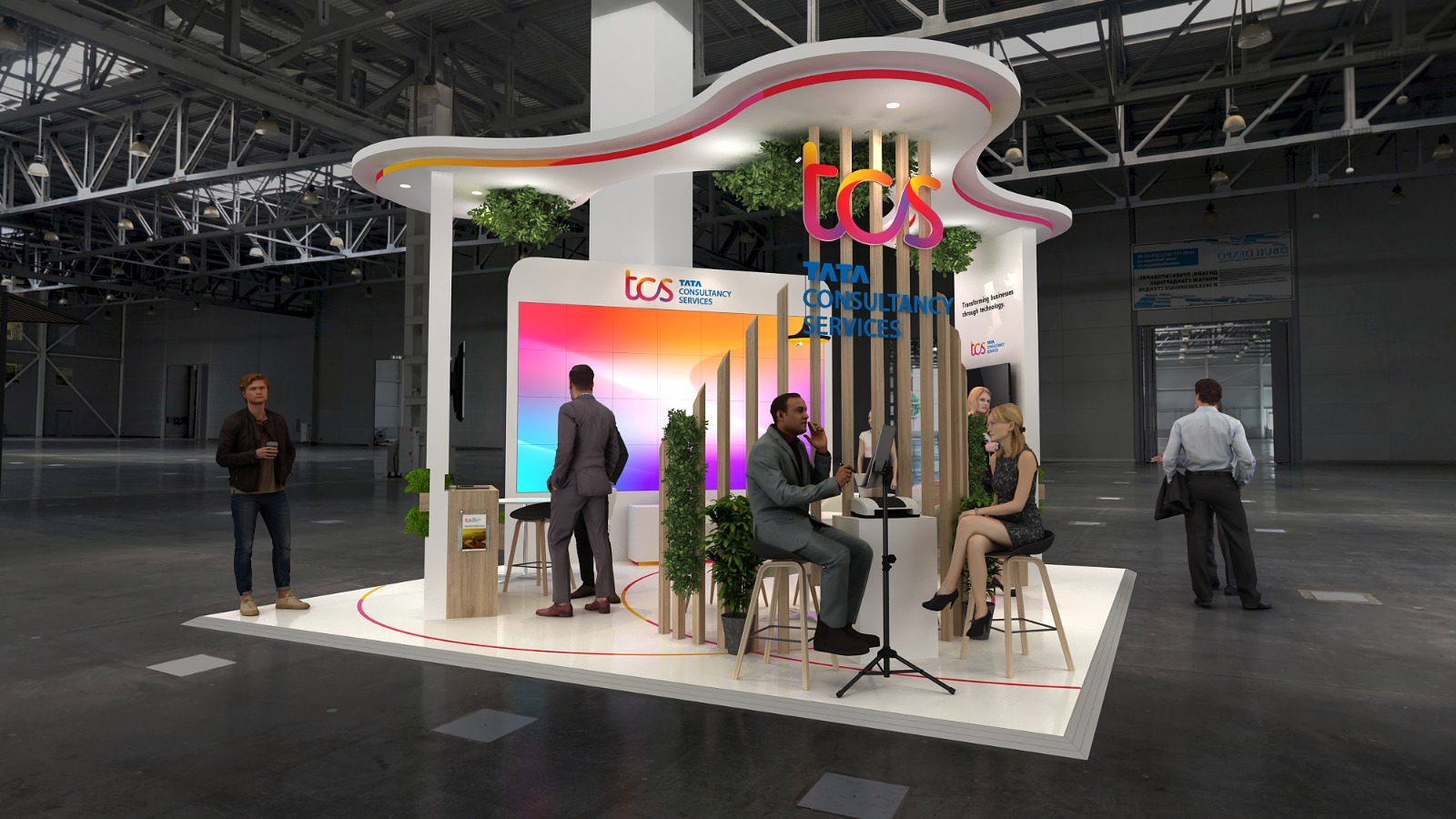 Modular exhibit booth for CES 2026